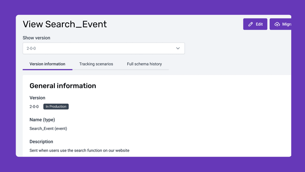 Tracking Scenarios, Snowplow's Tracking Plan GIF
