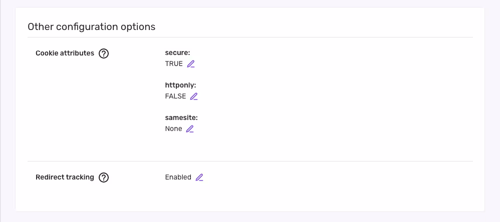Configure cookie